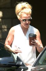 BRITNEY SPEARS Out for Coffee in Westlake Village 07/07/2015