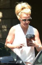 BRITNEY SPEARS Out for Coffee in Westlake Village 07/07/2015