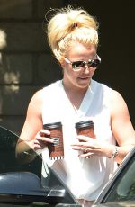 BRITNEY SPEARS Out for Coffee in Westlake Village 07/07/2015