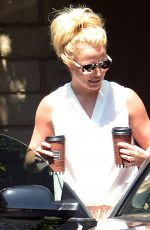 BRITNEY SPEARS Out for Coffee in Westlake Village 07/07/2015