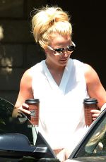 BRITNEY SPEARS Out for Coffee in Westlake Village 07/07/2015