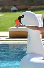BROOKE BURKE in Bikini at Her House in Malibu 07/28/2015