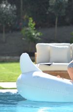 BROOKE BURKE in Bikini at Her House in Malibu 07/28/2015