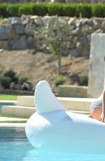 BROOKE BURKE in Bikini at Her House in Malibu 07/28/2015