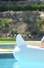 BROOKE BURKE in Bikini at Her House in Malibu 07/28/2015