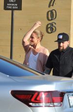 CAMERON DIAZ Leaves Nobu Restaurant in Los Angeles 07/04/2015
