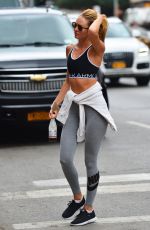 CANDICE SWANEPOEL heading to a Gym in New York 077/14/2015 [mq]