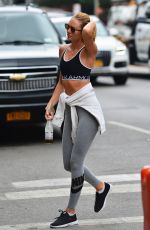 CANDICE SWANEPOEL heading to a Gym in New York 077/14/2015 [mq]