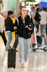 CARA DELEVINGNE at Airport in Toronto 06/30/2015