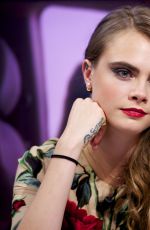 CARA DELEVINGNE at El Hormiguero TV Show in Madrid 07/08/2015