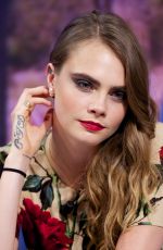 CARA DELEVINGNE at El Hormiguero TV Show in Madrid 07/08/2015