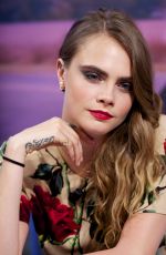 CARA DELEVINGNE at El Hormiguero TV Show in Madrid 07/08/2015