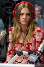 CARA DELEVINGNE at On Air with Ryan Seacrest in New York