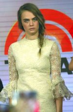 CARA DELEVINGNE at The Today Show in New York 07/21/2015