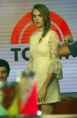 CARA DELEVINGNE at The Today Show in New York 07/21/2015