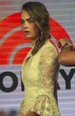 CARA DELEVINGNE at The Today Show in New York 07/21/2015