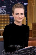 CARA DELEVINGNE at The Tonight Show Starring Jimmy Fallon in New York 07/16/2015