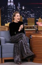 CARA DELEVINGNE at The Tonight Show Starring Jimmy Fallon in New York 07/16/2015