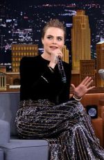 CARA DELEVINGNE at The Tonight Show Starring Jimmy Fallon in New York 07/16/2015