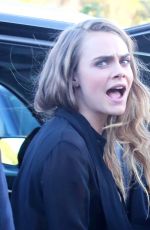 CARA DELEVINGNE Leaves Paper Towns Film Concert in Los Angeles