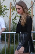 CARA DELEVINGNE Leaves Paper Towns Film Concert in Los Angeles