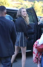 CARA DELEVINGNE Leaves Paper Towns Film Concert in Los Angeles