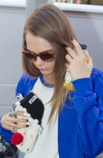 CARA DELEVINGNE Out and About in Soho 07/21/2015