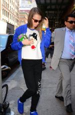 CARA DELEVINGNE Out and About in Soho 07/21/2015