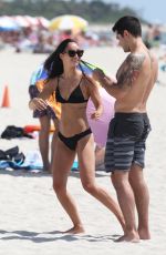 CARA SANTANA in Bikini at a Beach in Miami 07/17/2015