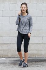 CARA SANTANA in Leggings Leaves a Gym in Los Angeles 07/05/2015