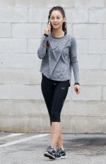 CARA SANTANA in Leggings Leaves a Gym in Los Angeles 07/05/2015