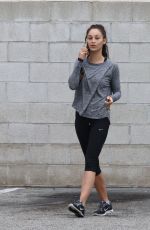 CARA SANTANA in Leggings Leaves a Gym in Los Angeles 07/05/2015