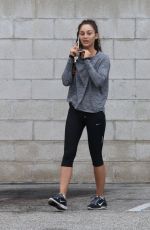 CARA SANTANA in Leggings Leaves a Gym in Los Angeles 07/05/2015