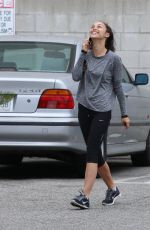 CARA SANTANA in Leggings Leaves a Gym in Los Angeles 07/05/2015
