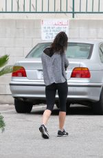 CARA SANTANA in Leggings Leaves a Gym in Los Angeles 07/05/2015
