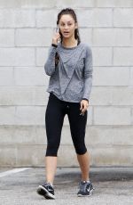 CARA SANTANA in Leggings Leaves a Gym in Los Angeles 07/05/2015