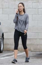 CARA SANTANA in Leggings Leaves a Gym in Los Angeles 07/05/2015