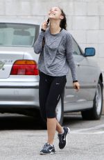 CARA SANTANA in Leggings Leaves a Gym in Los Angeles 07/05/2015
