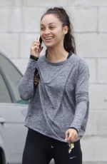 CARA SANTANA in Leggings Leaves a Gym in Los Angeles 07/05/2015