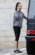 CARA SANTANA in Leggings Leaves a Gym in Los Angeles 07/05/2015