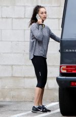 CARA SANTANA in Leggings Leaves a Gym in Los Angeles 07/05/2015