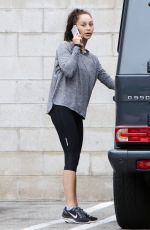 CARA SANTANA in Leggings Leaves a Gym in Los Angeles 07/05/2015