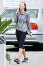 CARA SANTANA in Leggings Leaves a Gym in Los Angeles 07/05/2015