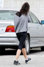 CARA SANTANA in Leggings Leaves a Gym in Los Angeles 07/05/2015