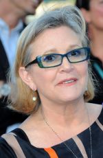 CARRIE FISHER at Vacation Premiere in Westwood