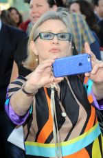 CARRIE FISHER at Vacation Premiere in Westwood