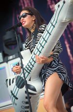 CHARLI XCX Performs at T in The Park Festival at Strathallan Castle in Scotland