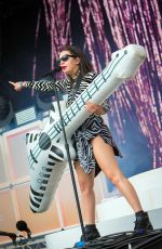 CHARLI XCX Performs at T in The Park Festival at Strathallan Castle in Scotland