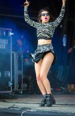 CHARLI XCX Performs at T in The Park Festival at Strathallan Castle in Scotland