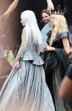 CHARLIZE THERON and EMILY BLUNT on the Set of The Huntsman 07/16/2015